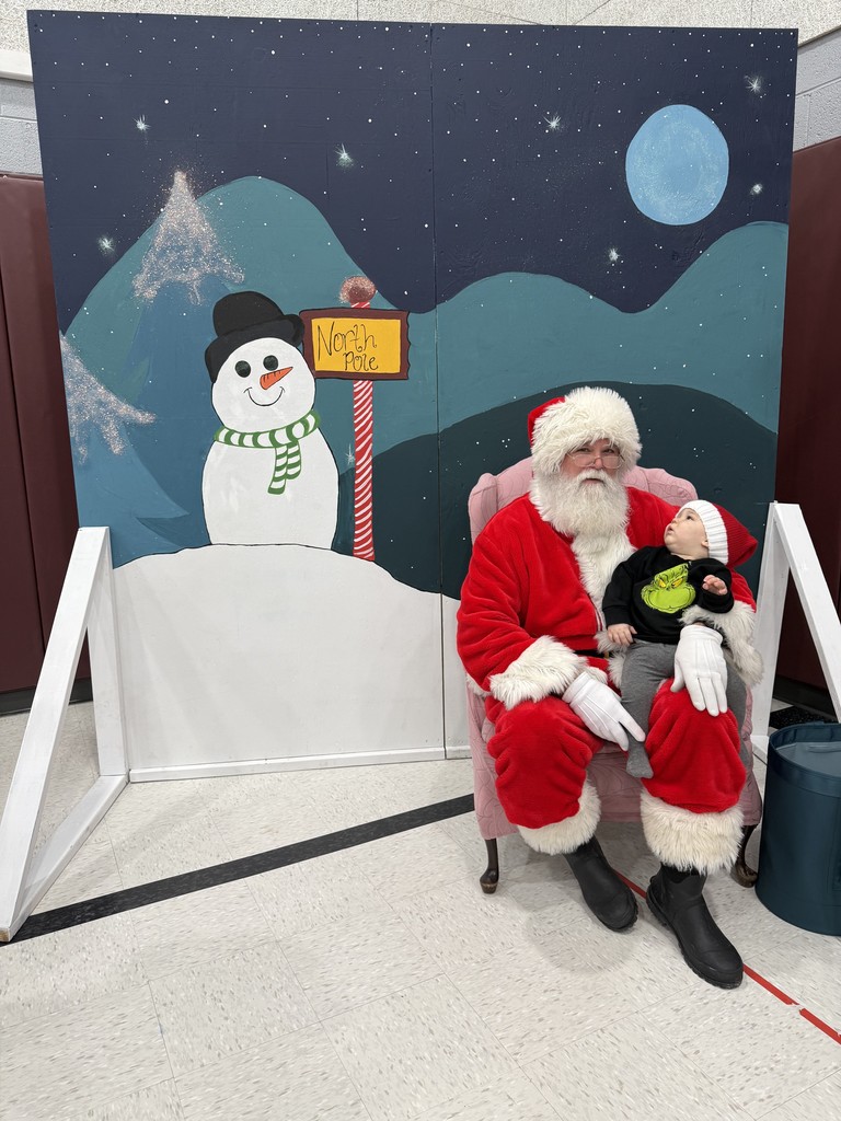 Small child with Santa
