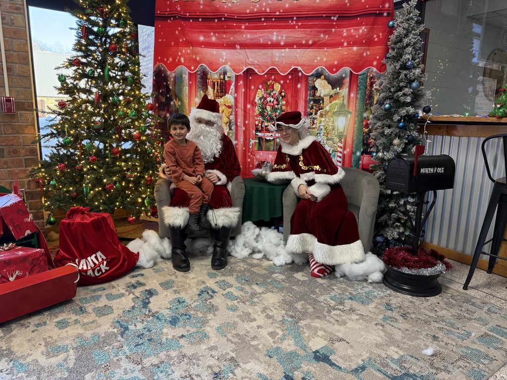 Small child with Santa