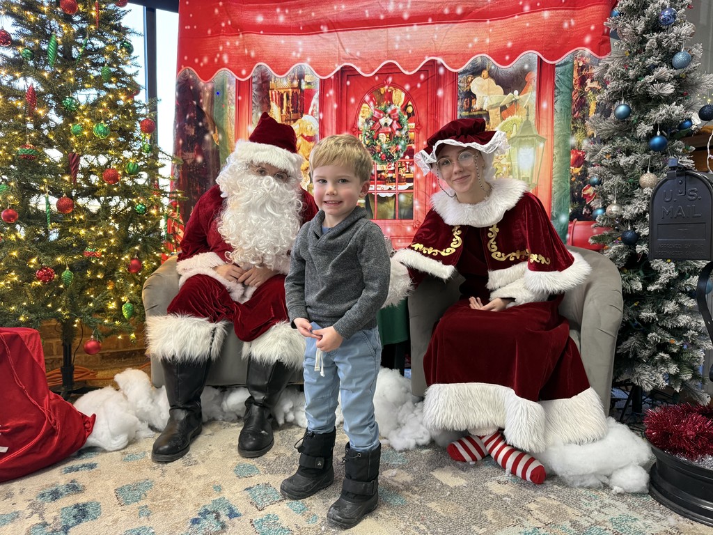 Small child with Santa