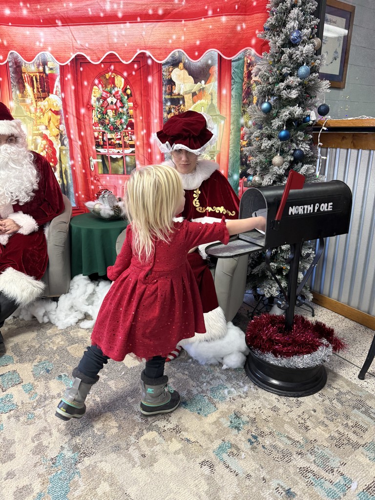 Small child with Santa