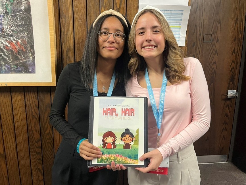 EdRising State Conference 2025 - Mia Watkins (Jr., Teays Valley) and Morgan Wiley (Jr., Pickerington North) - Children’s Literature, 4th place