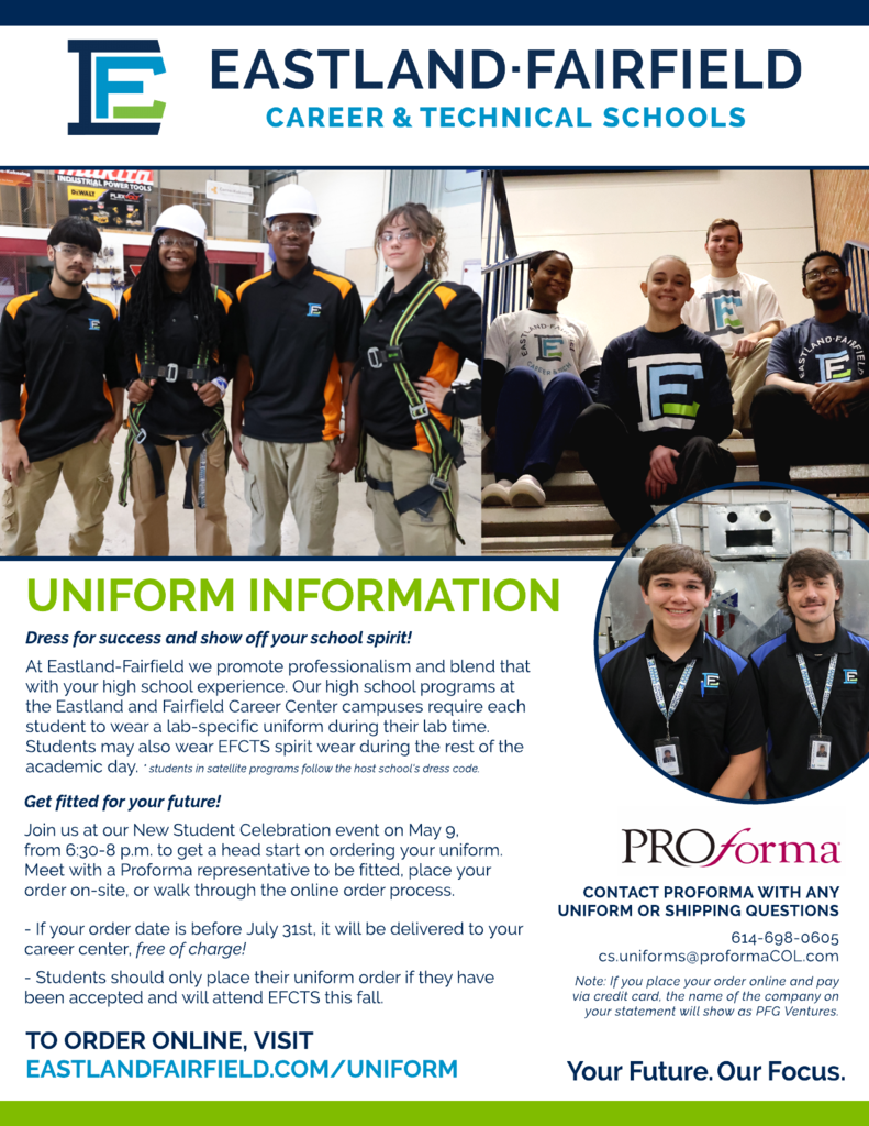 Eastland-Fairfield Uniform information