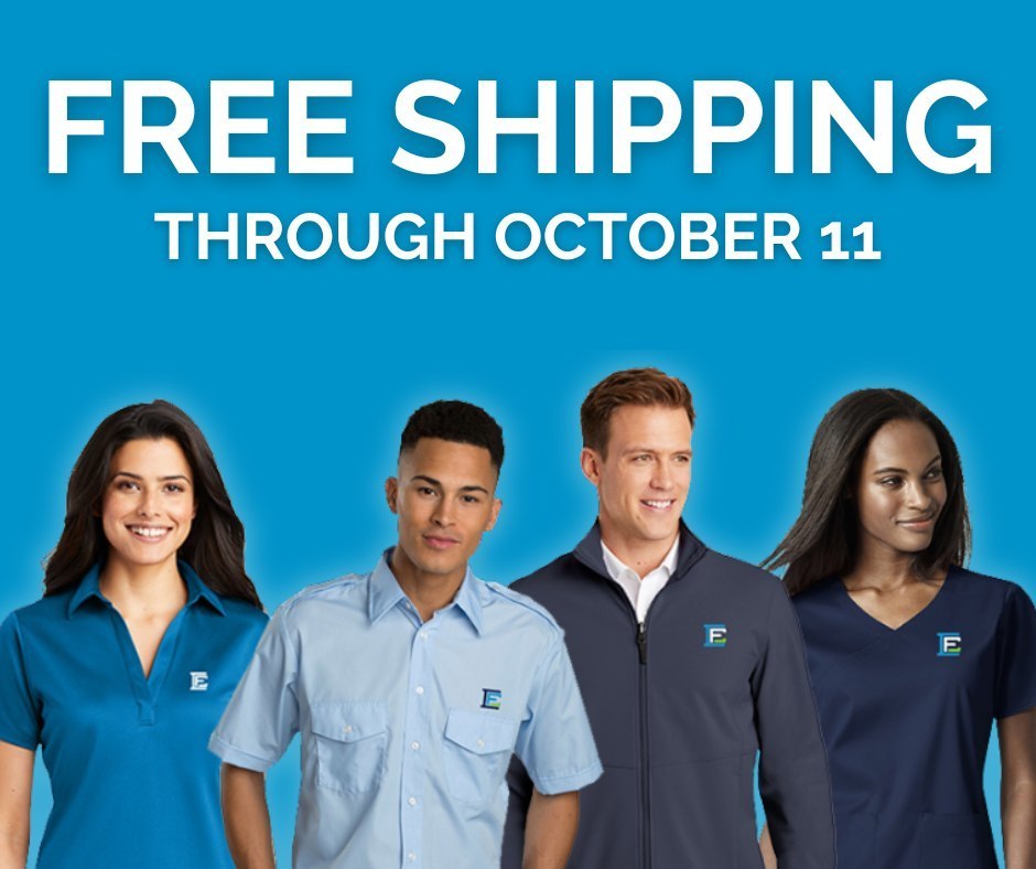 Four smiling models wearing Eastland-Fairfield merchandise.