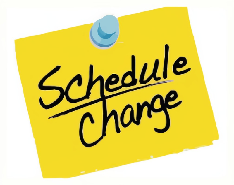 Schedule Change