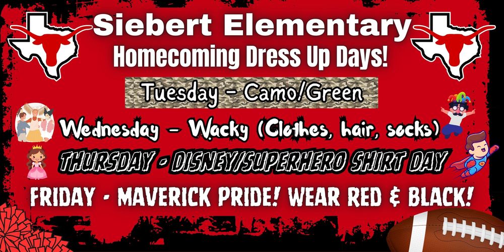 Siebert Elementary Homecoming Dress Up Days!