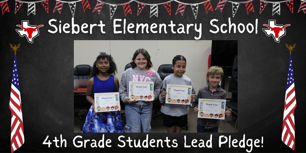 SES 4th Grade Students Lead Pledge!