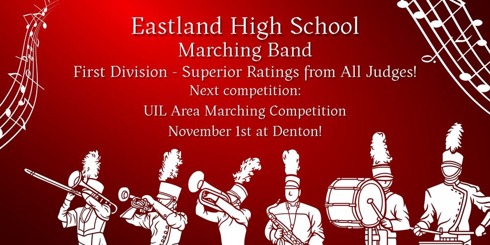 EHS Marching Band Advance to Area Marching Competition