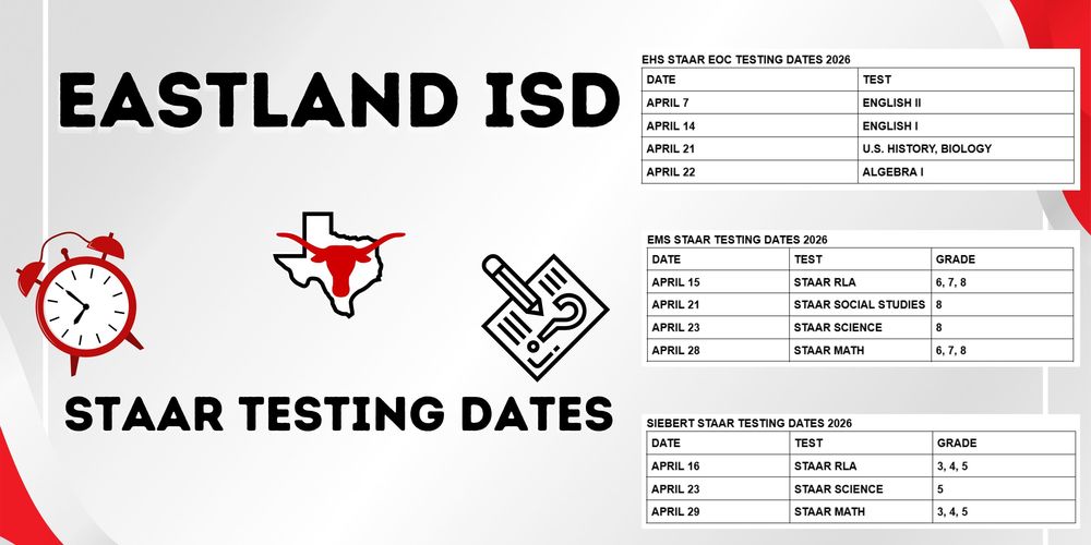 STAAR Testing dates