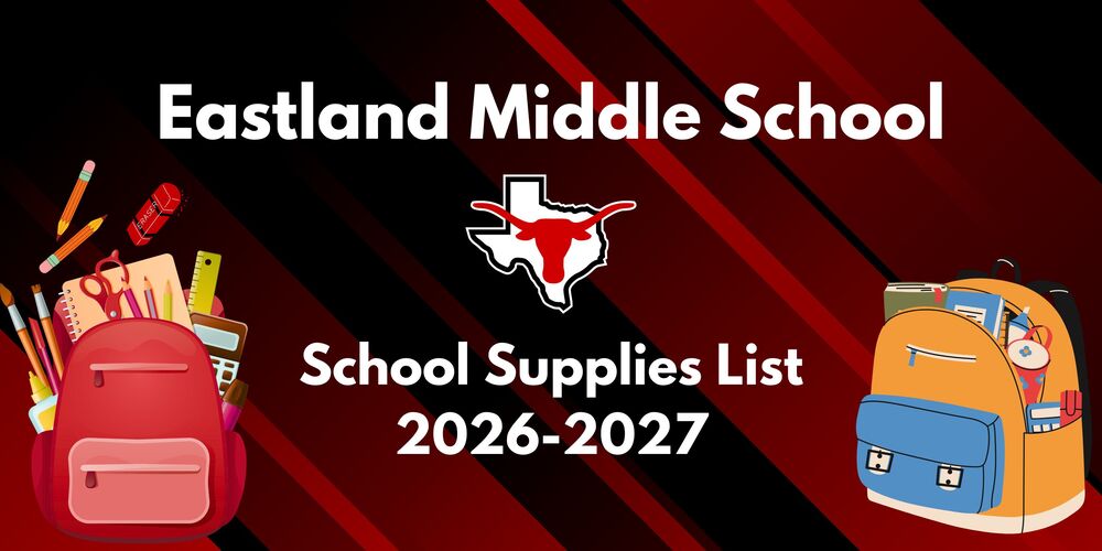 EMS School Supplies List, 2026-2027