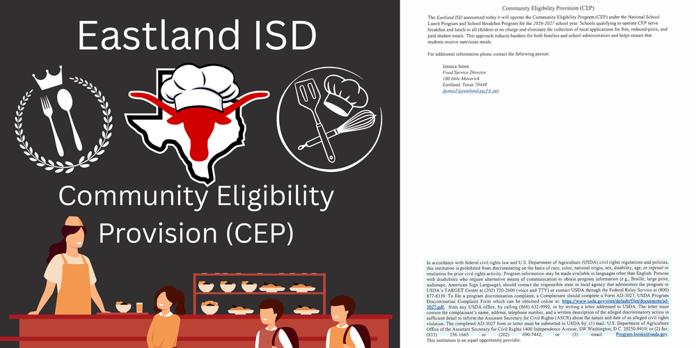 Eastland ISD Community Eligibility Provision (CEP)