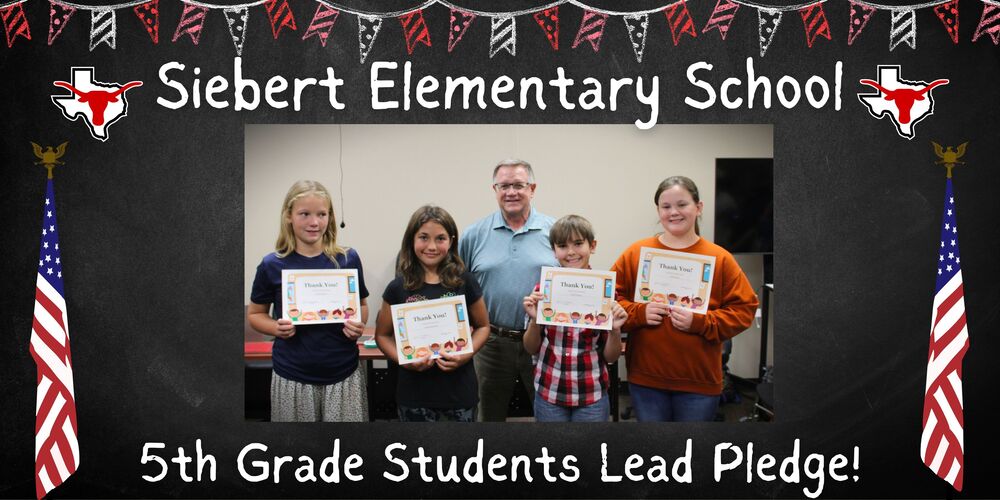 5th Grade Students Lead Pledge!