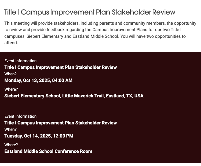 SES & EMS Improvement Plan Stakeholder Review