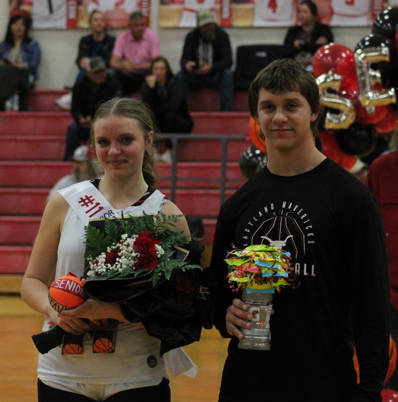 Tavyn Huffman and Cameron Wilson, Basketball Senior Night Sweetheart and Beau