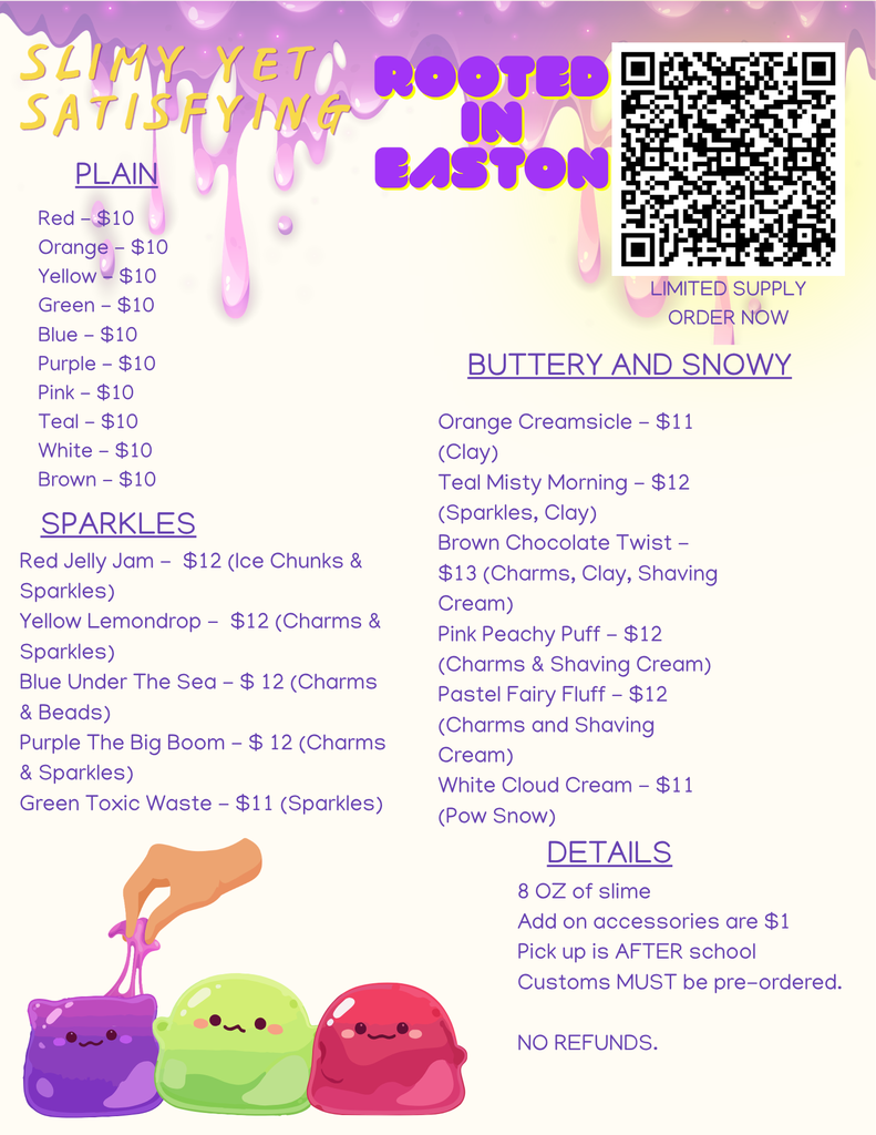 Slimy Yet Satisfying poster for Rooted in Easton