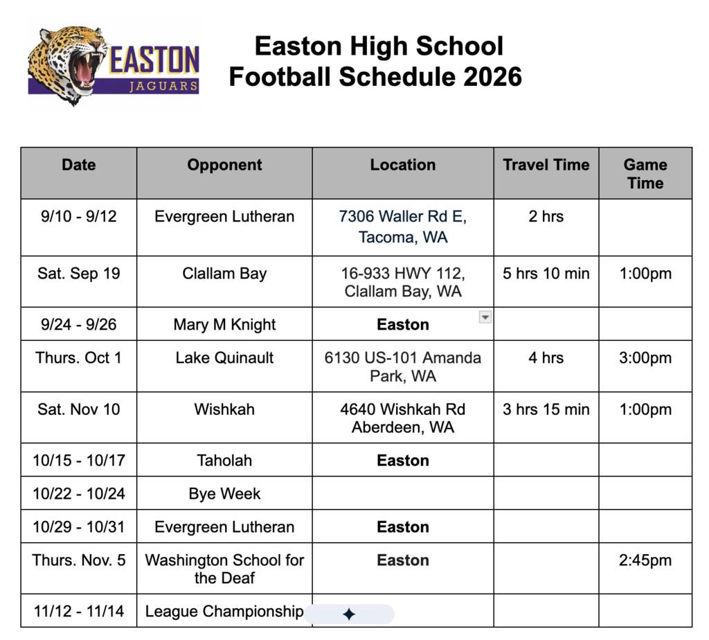 fball schedule