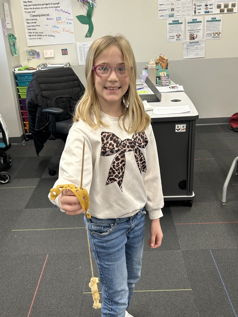 3rd Grade wrapped up their Native American unit by having special guest, Gene Kieffer, come in to share his collection of artifacts. Gene talked about tribes that were local to our area and even taught the students a few Native American games!