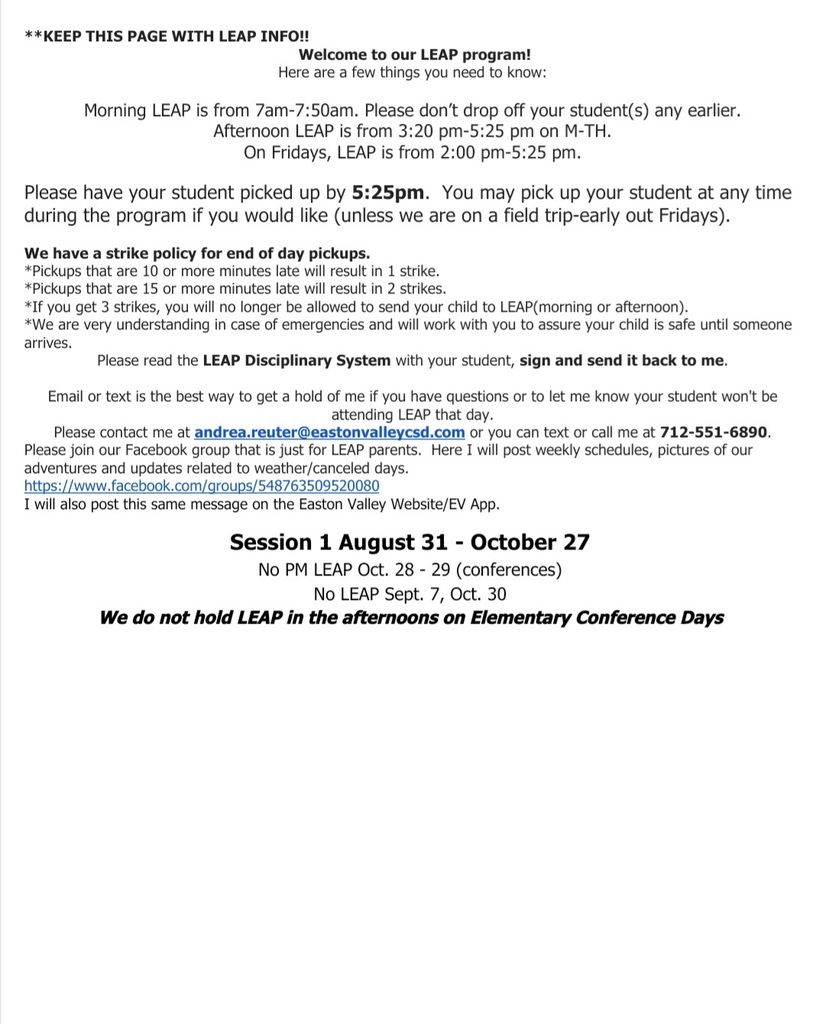 leap info