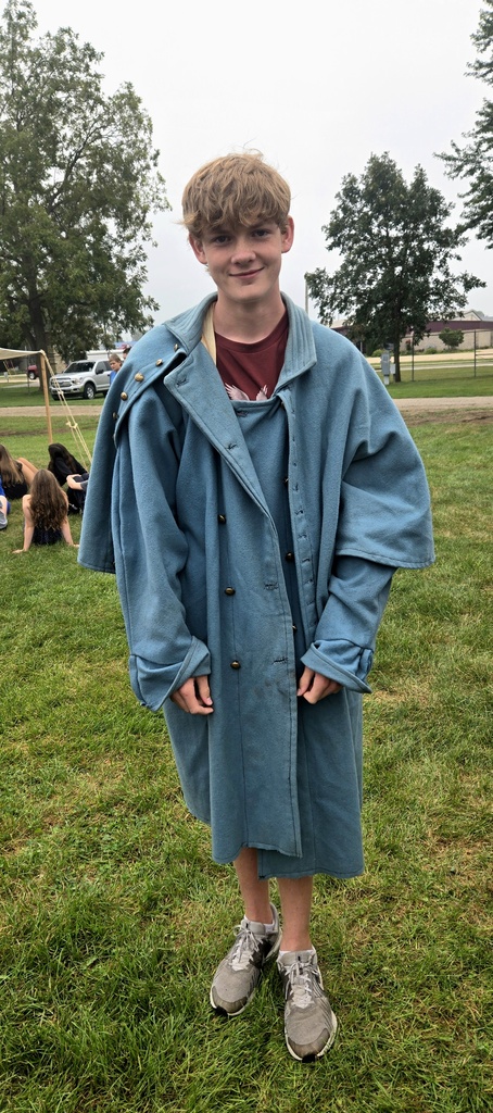 Another photo of the Civil War coat. It was made of wool and very heavy.