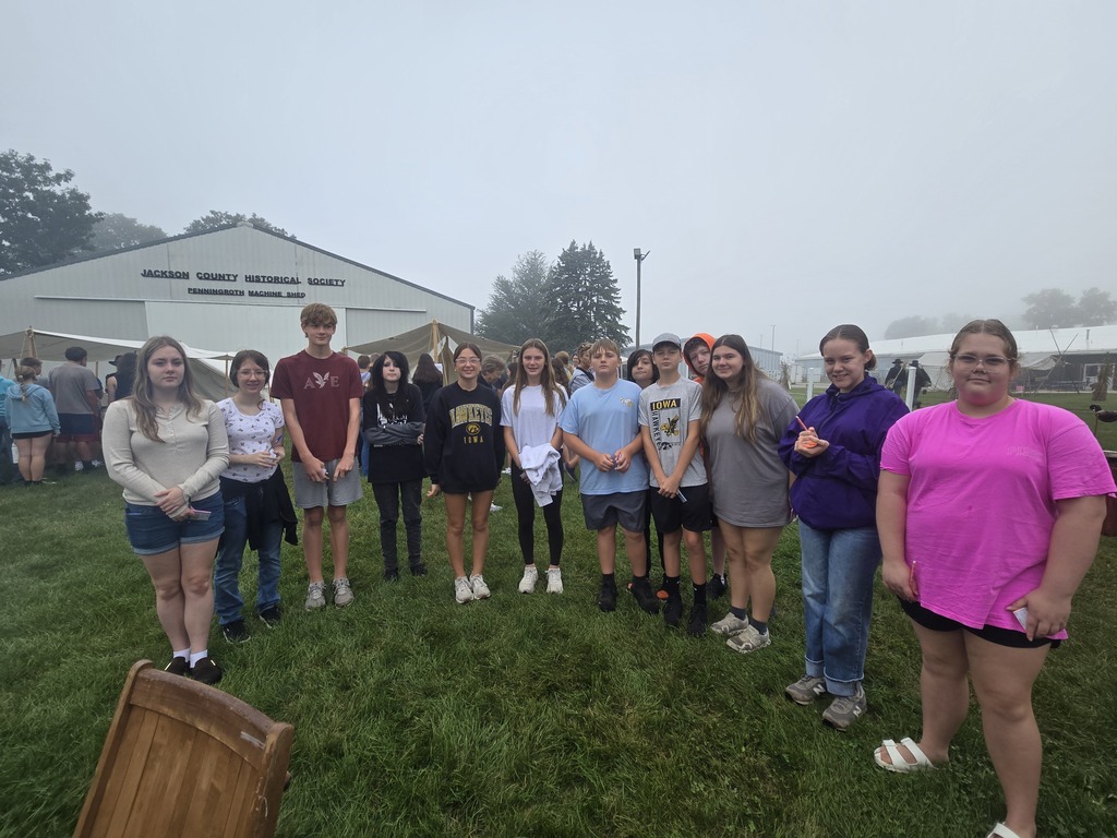 Muster on Maquoketa waiting for our first station to start. 