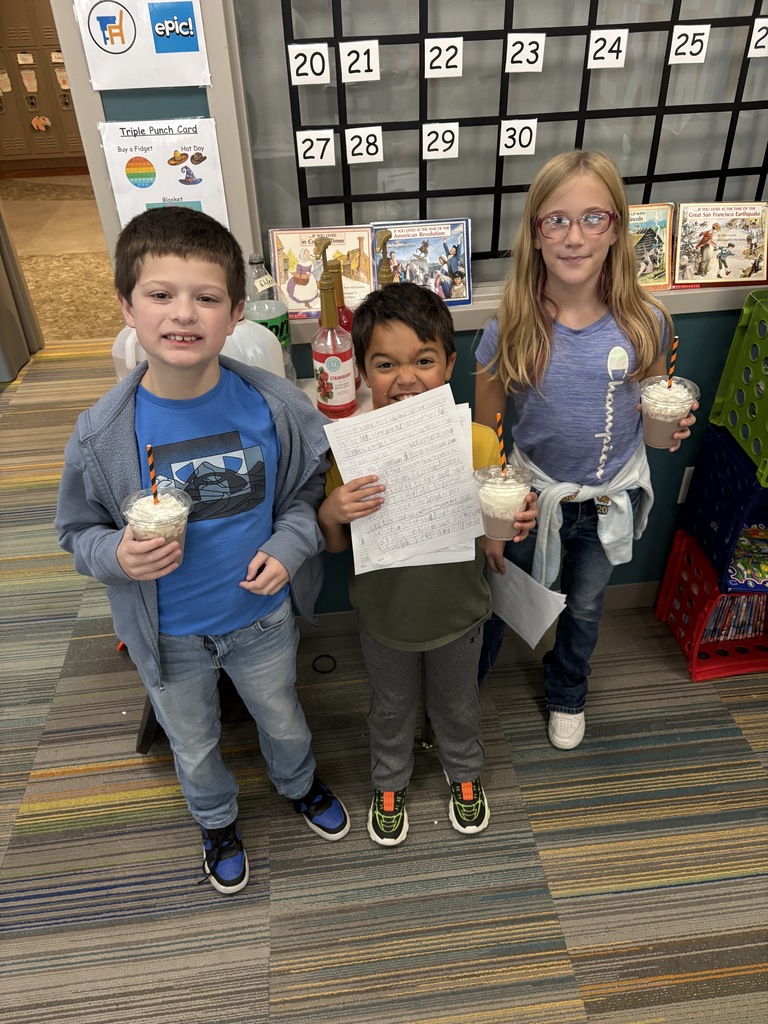 Students enjoying "Sip and Share" activities