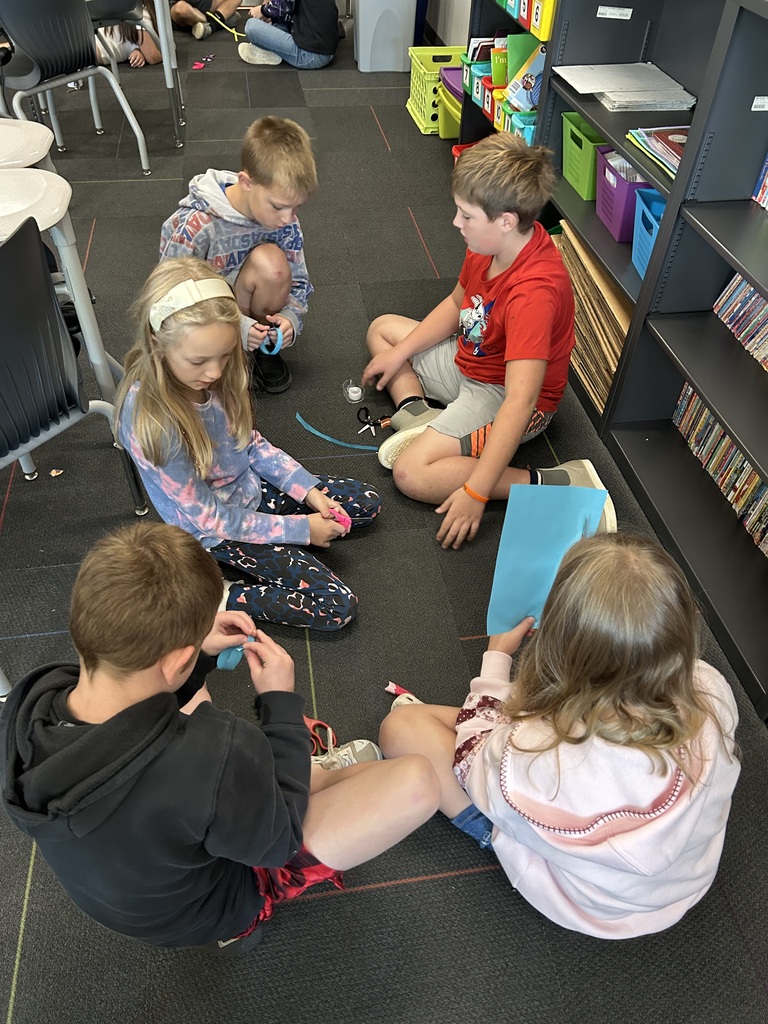 In 3rd grade we have been talking about Habit 6 Synergize!  Students were challenged to create the longest paper chain they could in 6 minutes.  Afterwards, each group described the importance of working together to create their chain.  In the end we worked together to combine chains into one long strand! 