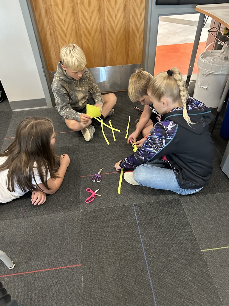 In 3rd grade we have been talking about Habit 6 Synergize!  Students were challenged to create the longest paper chain they could in 6 minutes.  Afterwards, each group described the importance of working together to create their chain.  In the end we worked together to combine chains into one long strand! 