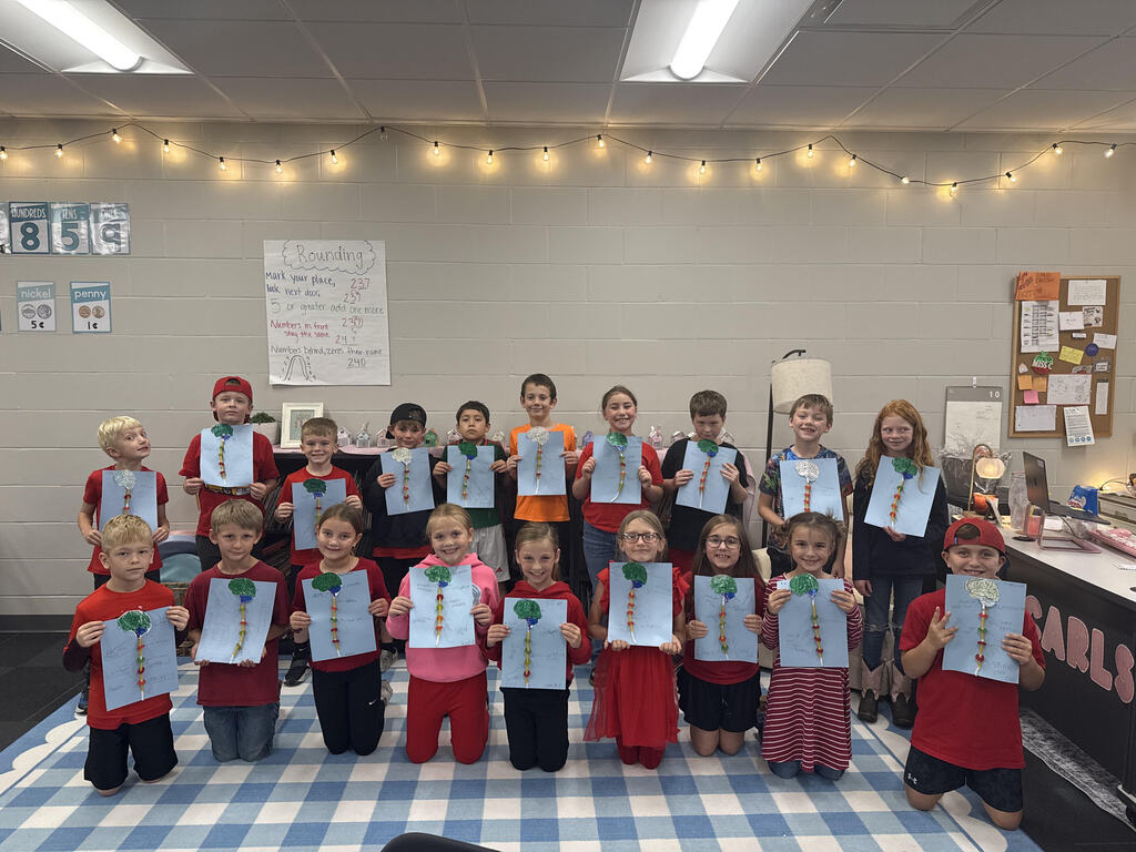 3rd grade has been learning about the human body. Today we made models of the spine and labeled the parts of the brain!