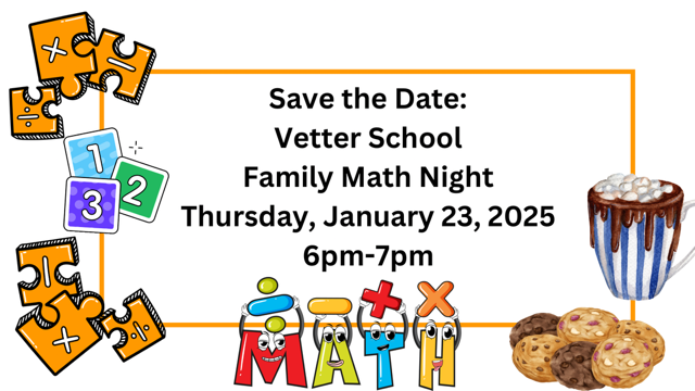 Save the Date: Family Math Night – January 23rd!