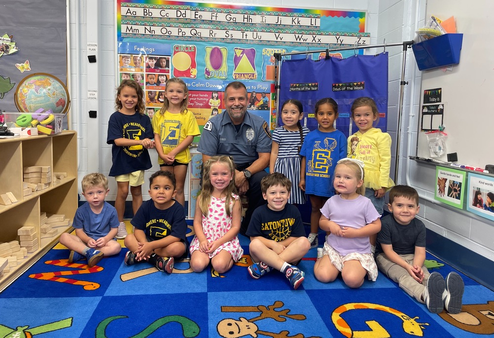 Preschool Classroom Visit - Officer Tony