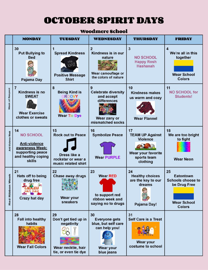 Oct Spirit Days
