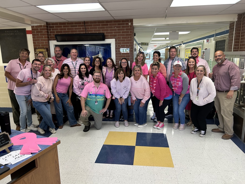 Memorial School teachers support Breast Cancer Awareness!