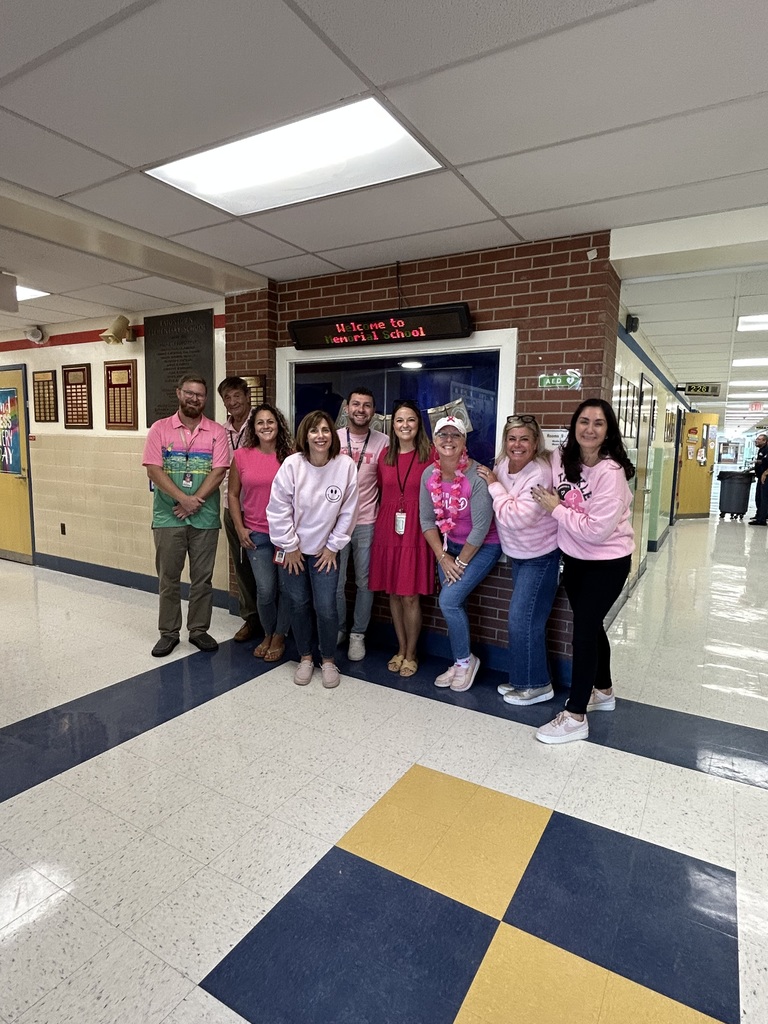 Memorial School teachers support Breast Cancer Awareness!