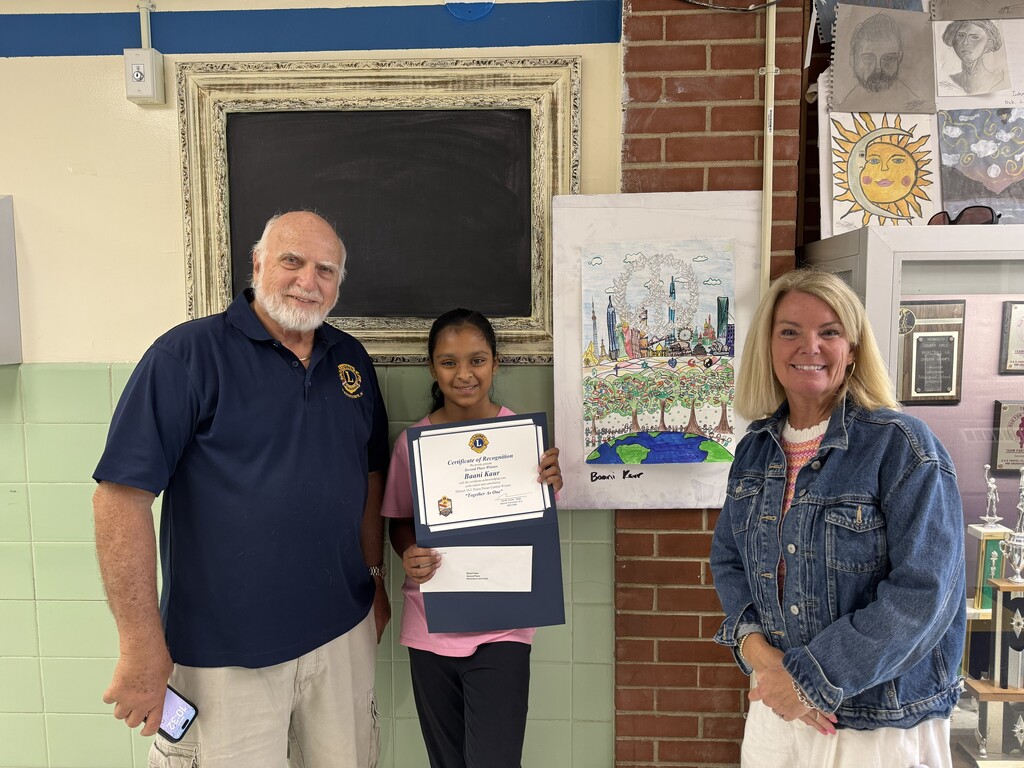 Baani Kaur Lions Club Peace Poster Prize Winner
