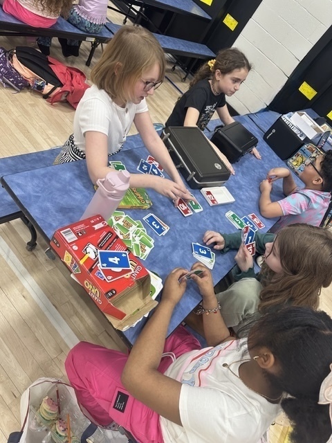 Students playing games