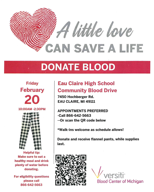 Eau Claire High School Community Blood Drive