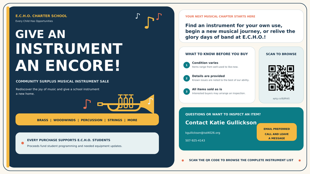 Music sale flyer