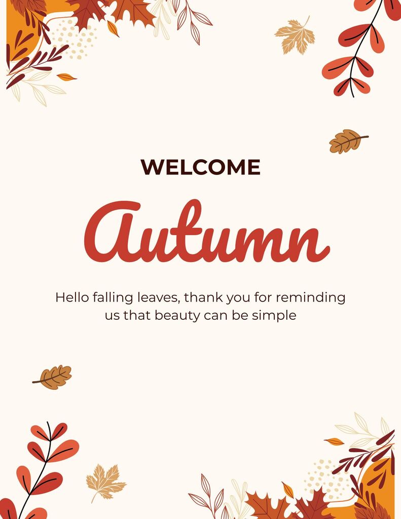 Welcome Autumn