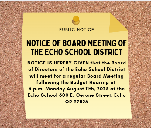 August Board Meeting