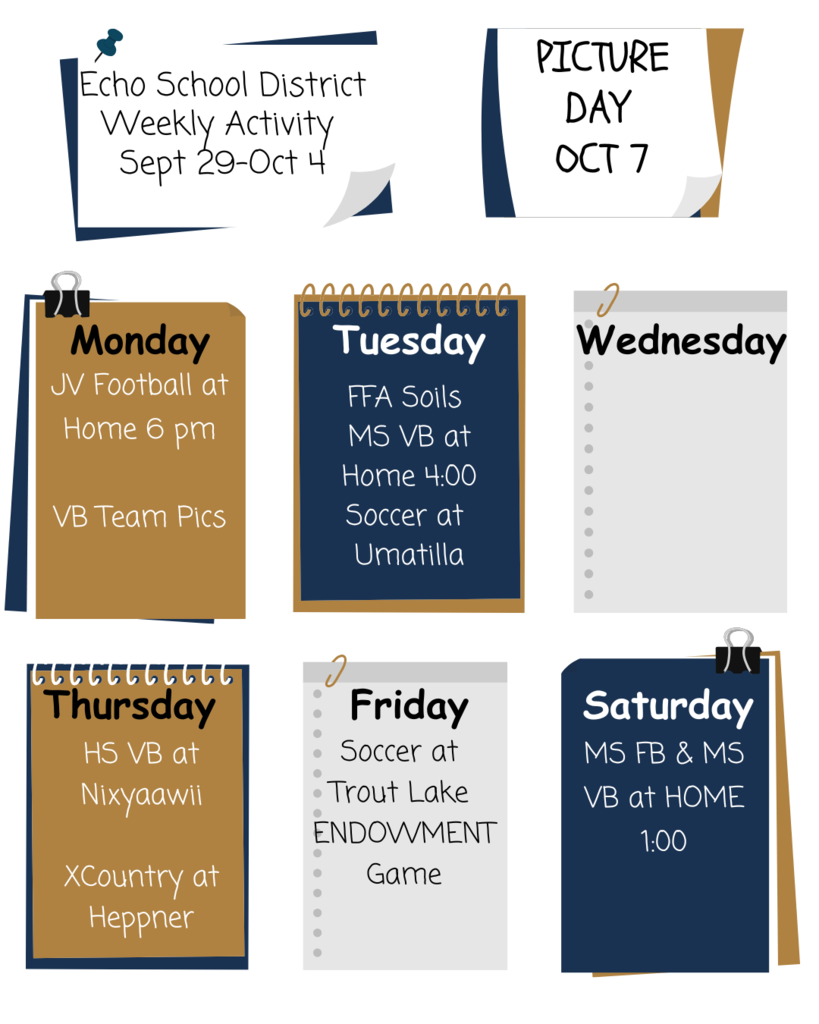 2025 -26 Weekly Activity