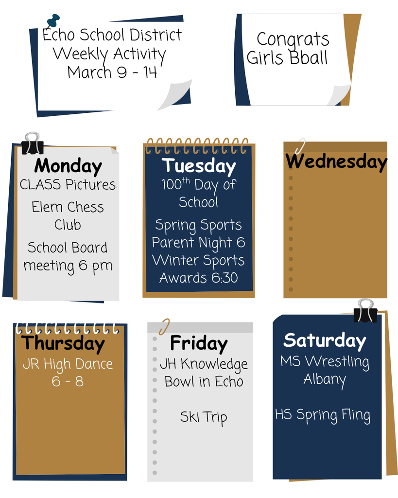 2025 -26 Weekly Activity 