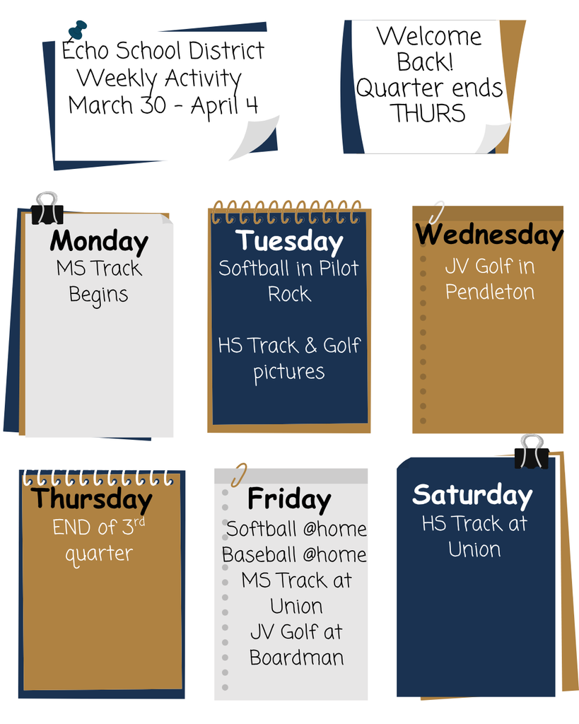 2025 -26 Weekly Activity 