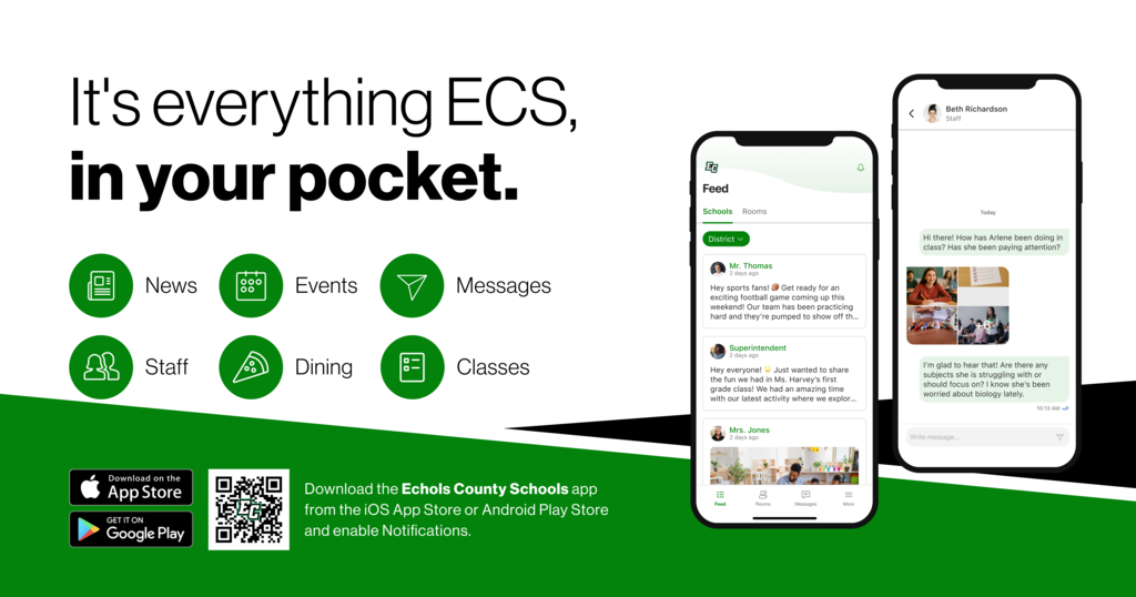 Echols County Schools App Announcements