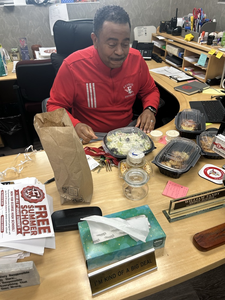 He loved his favorites for lunch