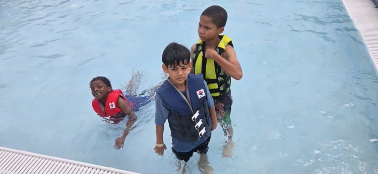 swimming