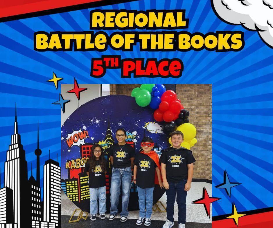 Our students competed in the Battle of the Books and earned 5th place out of 18 schools. What an incredible accomplishment! 🌟 Their hard work, teamwork, and love of reading truly paid off. We’re cheering for their dedication and can’t wait to see what they read next. Way to represent LBJ! 👏📖🏆