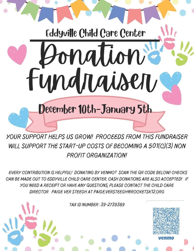 Eddyville Child Care Center Donation Fundraiser