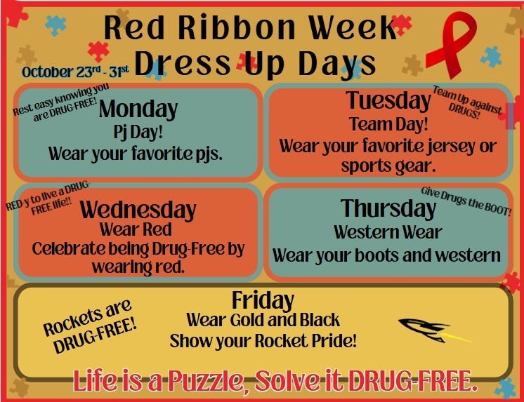 Red Ribbon Week Dress up Days