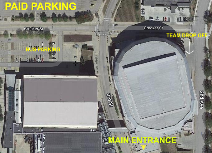 FREE parking in the North lot