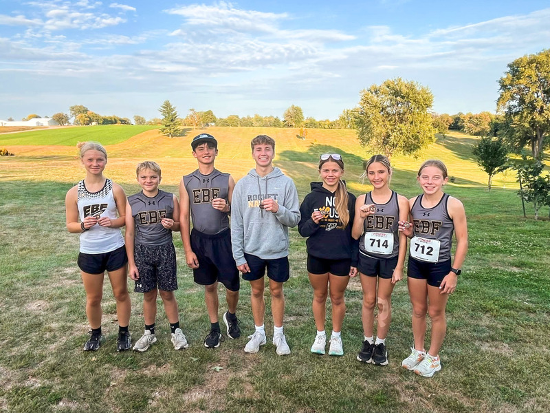 EBF XC Placement Winners with Medals