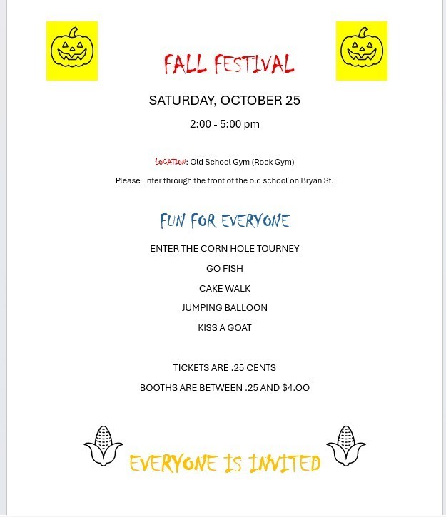 fall fest flyer
